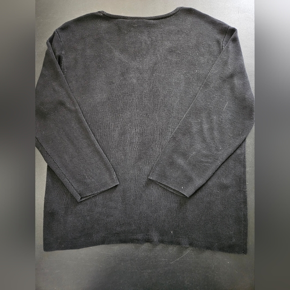 Nordstrom 100% Silk Jersey - Black - Size XL - Picture 4 of 7